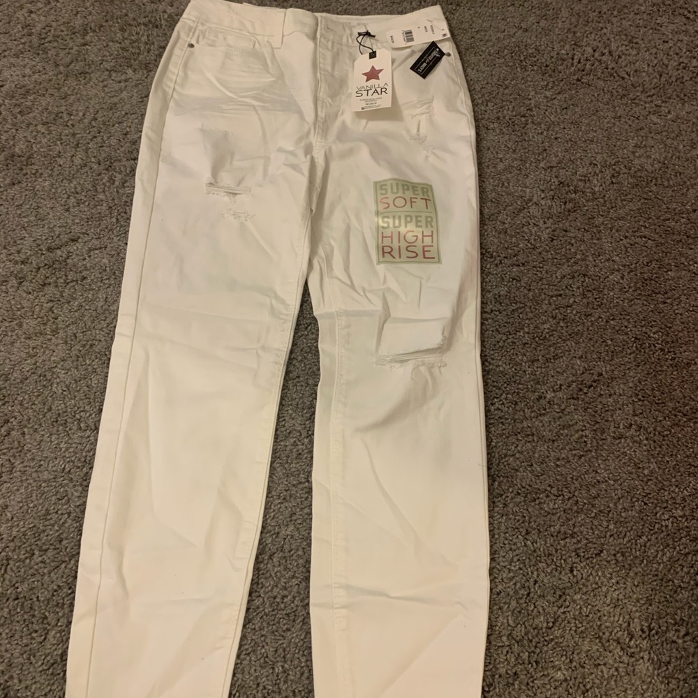White  ripped jeans
